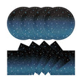 50Pcs Space Plates and Napkins Party Supplies, Disposable Galaxy Starry Night Theme Plates Napkins Star Tableware Set for Outer Space Birthday Party Decorations (Galaxy)