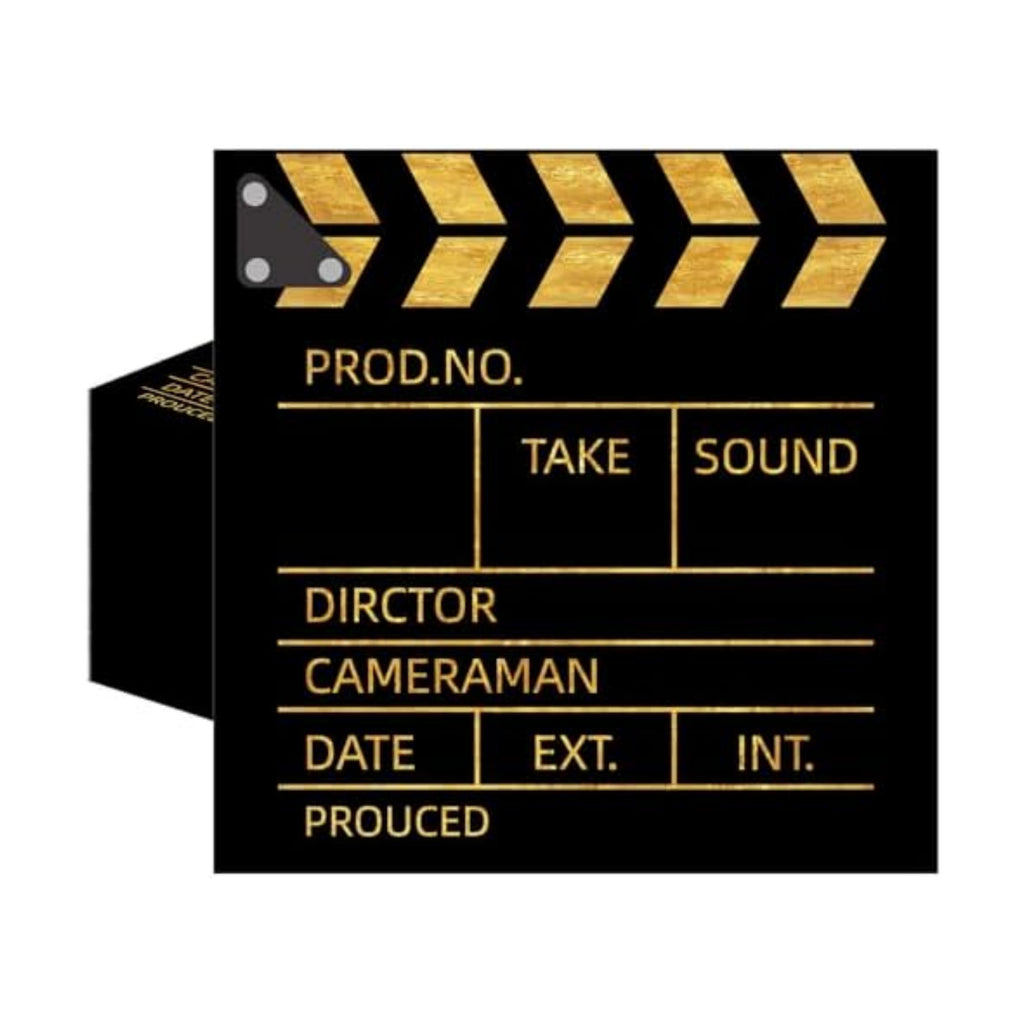 50 Pcs Movie Night Paper Napkins 6.5 x 6.5 Inches, Movie Theme Disposable Luncheon Dinner Party Napkins Cocktail Napkin for Film Action Lights Camera Popcorn Birthday Party Decorations (Movie Night)