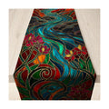 OHOME Fall Decor - Stained Glass Table Runner