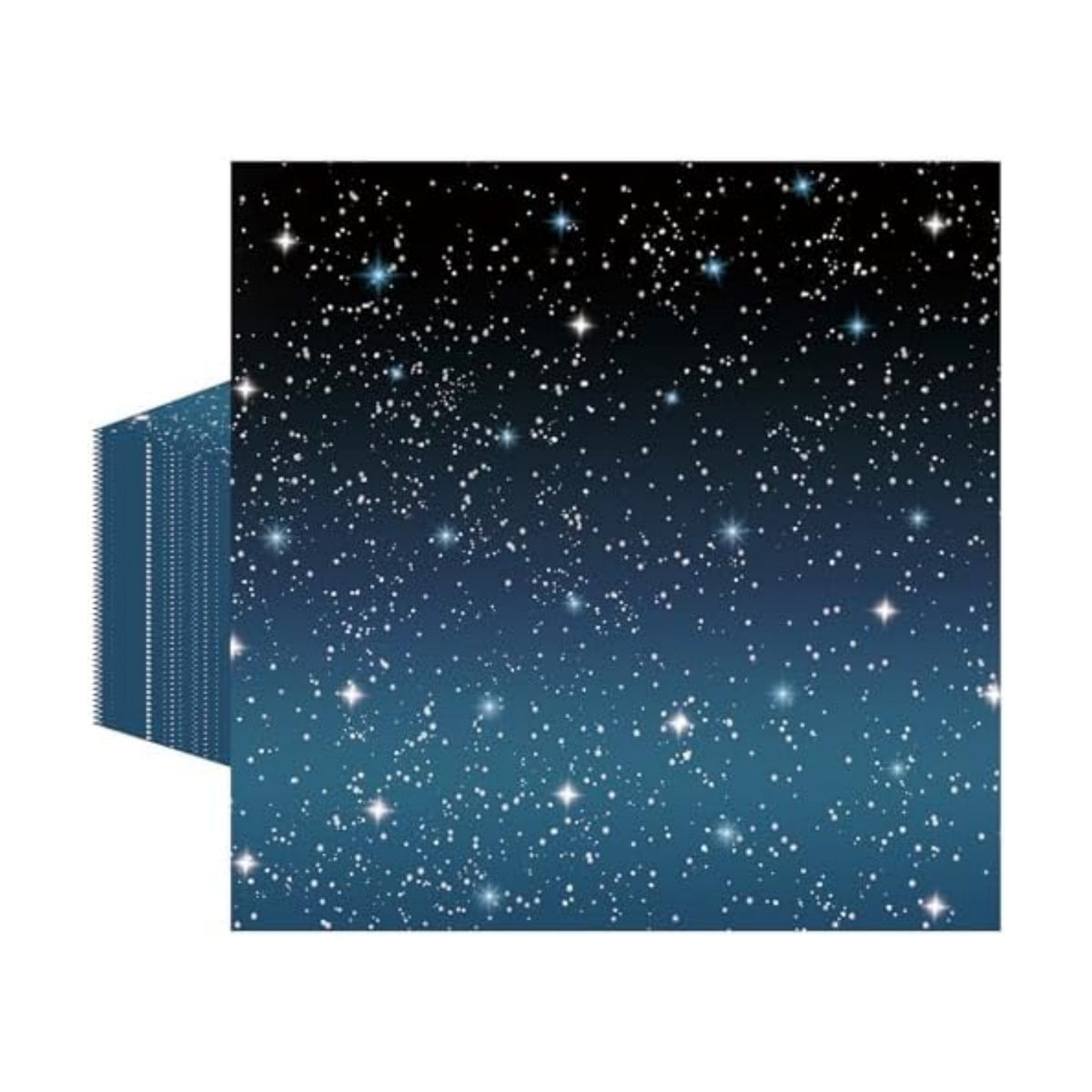 50 Pcs Space Paper Napkins 6.5 x 6.5 Inches, Galaxy Starry Night Theme Disposable Luncheon Dinner Party Napkins Cocktail Napkin for Outer Space Birthday Party Decorations (Galaxy)