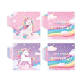 50 Pcs Unicorn Paper Napkins 6.5 x 6.5 Inches, Rainbow Birthday Theme Disposable Luncheon Dinner Party Napkins Cocktail Napkin for Unicorn Birthday Party Decorations (Unicorn)