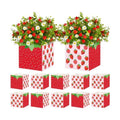 Cinrobiye 24 Pcs Strawberry Party Centerpieces, Berry First Birthday Decorations, Sweet Strawberry Flower Boxes for Table Decor, Baby Shower, Birthday Party, Wedding, Candy and Dessert Display