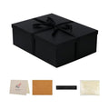 STOBOCTER Large Gift Box 16.5x13x5.5 Inches,Black Gift Boxes with Lids for Presents, Foldable Decorative Box for Wrapping Gifts, Ideal for Birthdays, Weddings, Anniversaries, Christmas or Business.