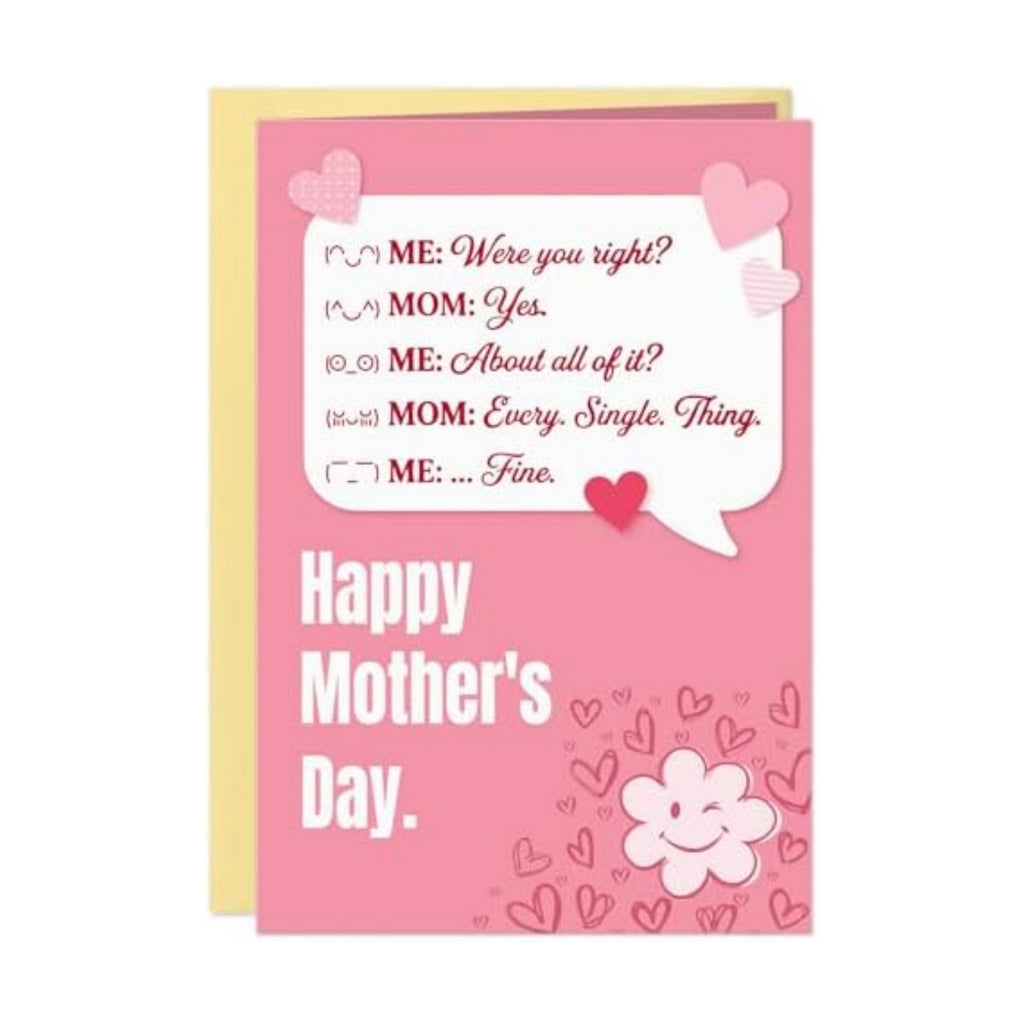 D4DREAM Happy Mothers Day Card from Daughter Son