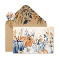 FYSUIMU 24 Pack Fall Cards Boxed Vintage Pumpkin Leaves Greeting Cards with Envelopes Stickers Autumn Blank Note Card for Thanksgiving Harvest Party Supplies, 4 x 6 Inch