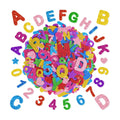 616 PCS Glitter Foam Letter Stickers,Foam Alphabet Number Stickers,8 Colors