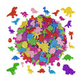 664 PCS Glitter Foam Stickers, Foam Dinosaur Stickers for Crafts, 8 Colors
