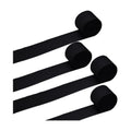 FOONEA Crepe Paper Streamers - 4 Rolls 330ft Black Crepe Paper for Party, Wedding, Birthday & Baby Shower Decorations