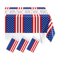 3 Pack Patriotic Tablecloths,Red White and Blue Tablecloth,Patriotic Decor