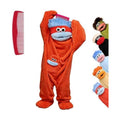 Big Mouth Monster Onesie Silly Monster Onesie Plush Onesie Pajamas Cozy Home Loungewear (No Shoes Included)