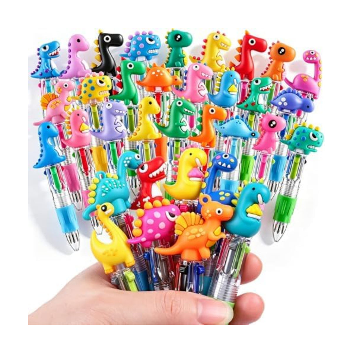 36pcs Mini Multicolor Dinosaur Pens in One for Party Favors Birthdays Gifts