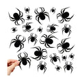24 PCS Spider Wall Halloween Decorations, Realistic 3D Scary Spiders Wall Stickers for Home, DIY PVC Window Stickers Halloween Party Supplies Indoor