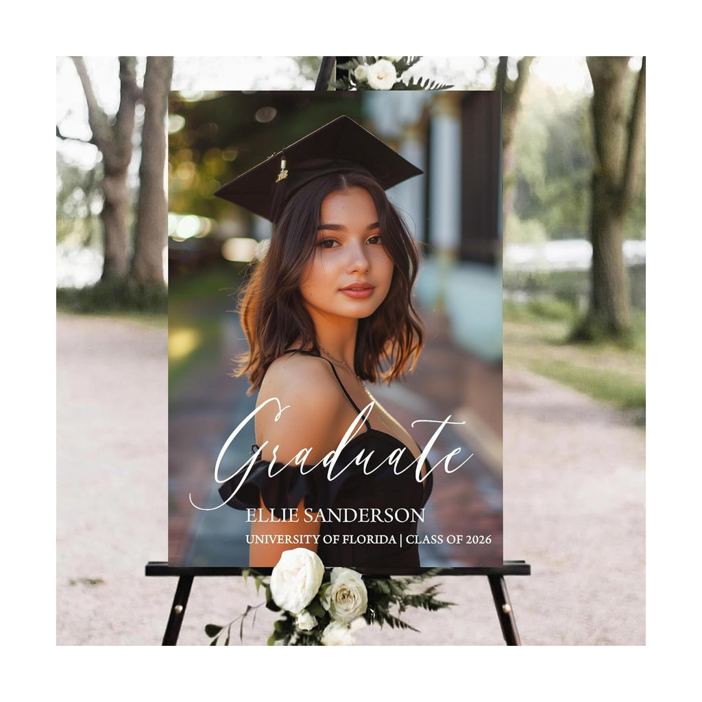 Personalized Graduation Party Welcome Sign with Photo, Grad Sign, Graduation Decorations Party, Class of 2026 Welcome Poster, High School Party Sign, Graduation Celebration Sign#8