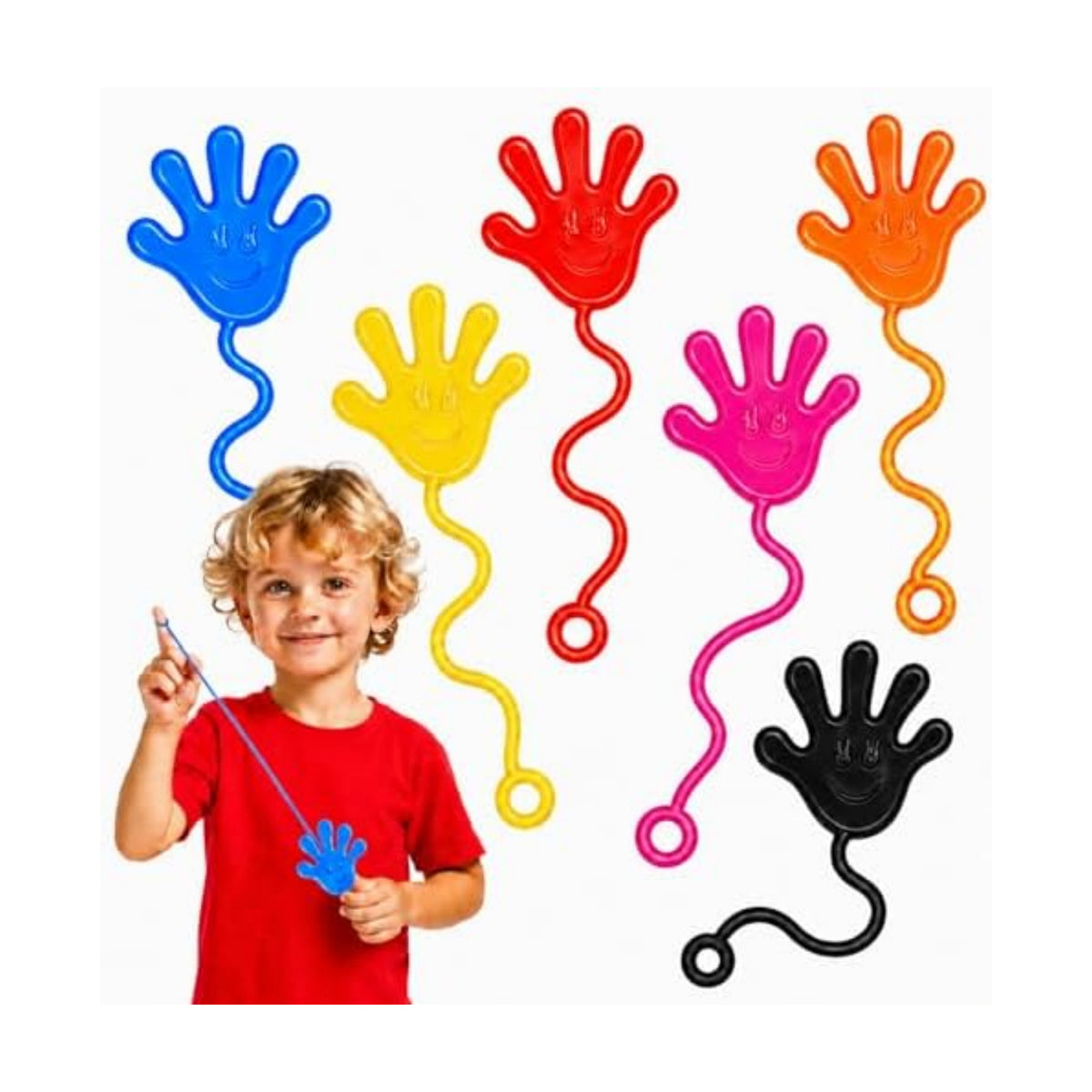 30 Pack Sticky Hands Bulk Party Favors for Kids 4-8 8-12 3-5, Stretchy Sticky Hand Slappy Hands Toys,Goodie Bag Stuffers for Kids Birthday Party,Classroom Prizes Treasure Box Toys Pinata Fillers