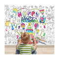 X-Protector Happy Birthday Coloring Poster - 75"x30" Large Coloring Sheets