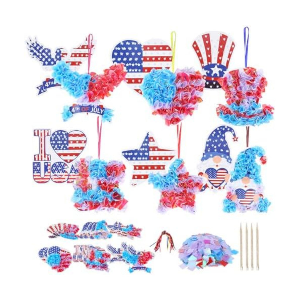 Fennoral 24 Pack 4th of July Craft Kit for Kids