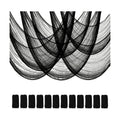 Halatool 12Pcs Creepy Cloth, 30 x 72 Inch Black Cheesecloth Halloween Decor