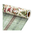 LaRibbons Vintage Reversible Plaid Christmas Wrapping Paper 17 In x 33 Ft