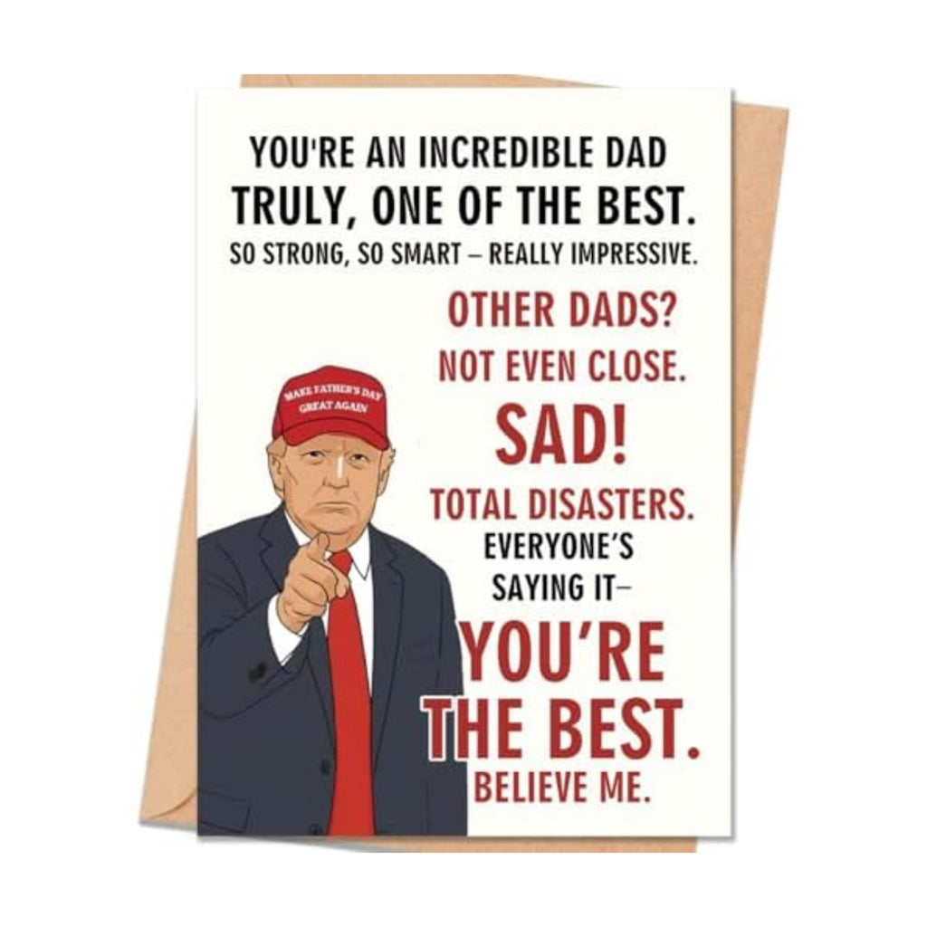 FANCYLUCKY Funny Father's Day Card for Dad Grandad Husband