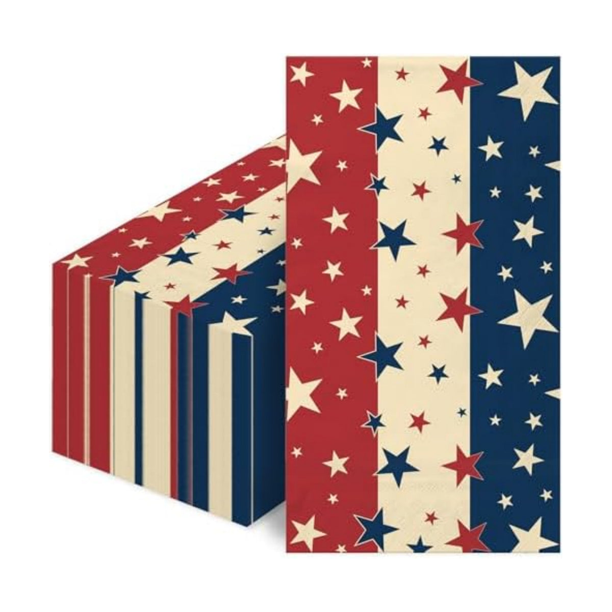 100 Count Patriotic 4th Of July Paper Napkins