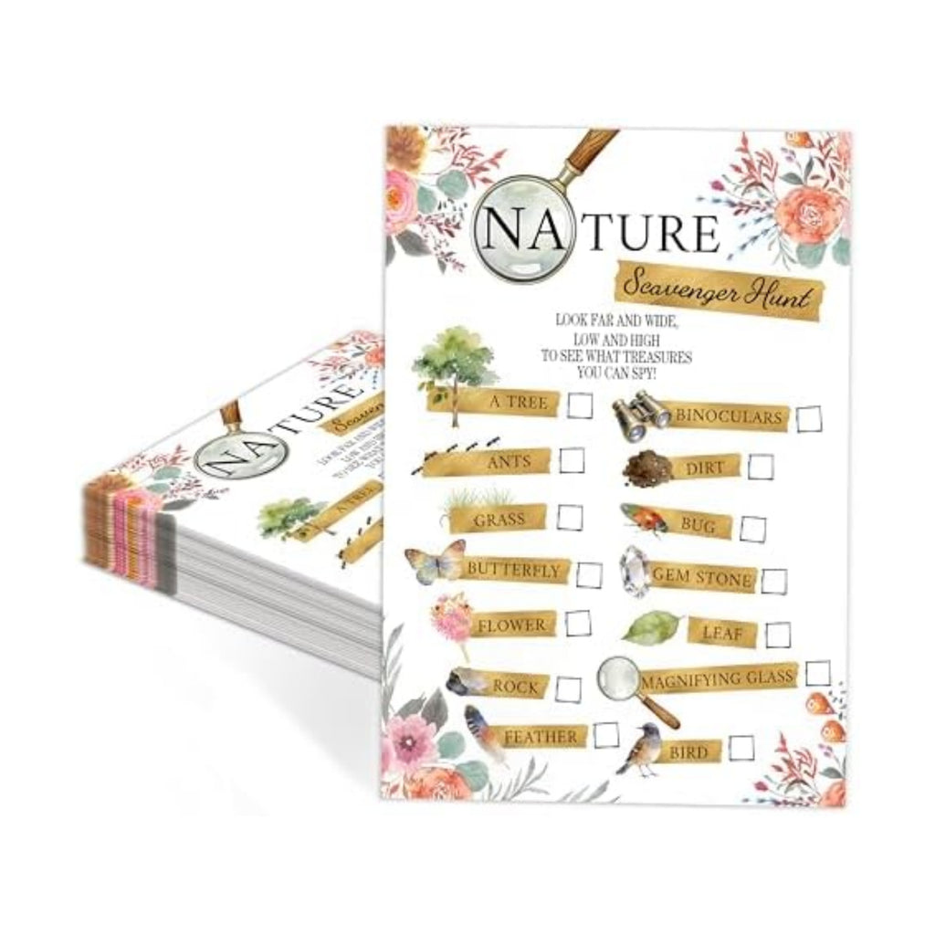 Nature Scavenger Hunt Cards for Road Trips and Camping, Travel Activities-7