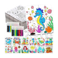 24 Set Summer Crafts for Kids Adults Bulk, Summer Activities DIY Puzzle with Ocean Mermaid Fish Starfish Animal, Camp Beach Arts Jigsaw Classroom Gifts, Under the Sea Theme Party Favors Coloring Games