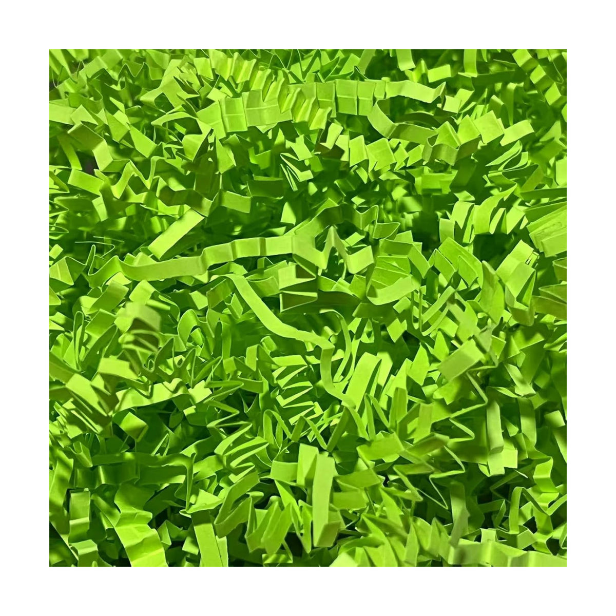 10 LB Fluorescent Green Crinkle Cut Paper Shred Filler Great for Gift Wrapping, Basket Fillers, Birthday, Gift Wrapping, Anniversary, Halloween Thanksgiving Christmas Party Decor Filling Supplies