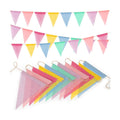 MAQIHAN 78.6 Feet Colorful Pennant Banner Flags - Triangle Bunting