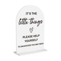 Wedding Bathroom Basket Sign Wedding Engagement Bridal Shower Baby Shower Ceremony Reception Event Party Bathroom Basket Acrylic Decor 5"x7"