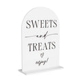 Sweet Treats Sign Candy Bar Snack Bar Dessert Table Sign for Wedding Engagement Bridal Shower Baby Shower Ceremony Reception Event Party Acrylic Decor 5"x7"