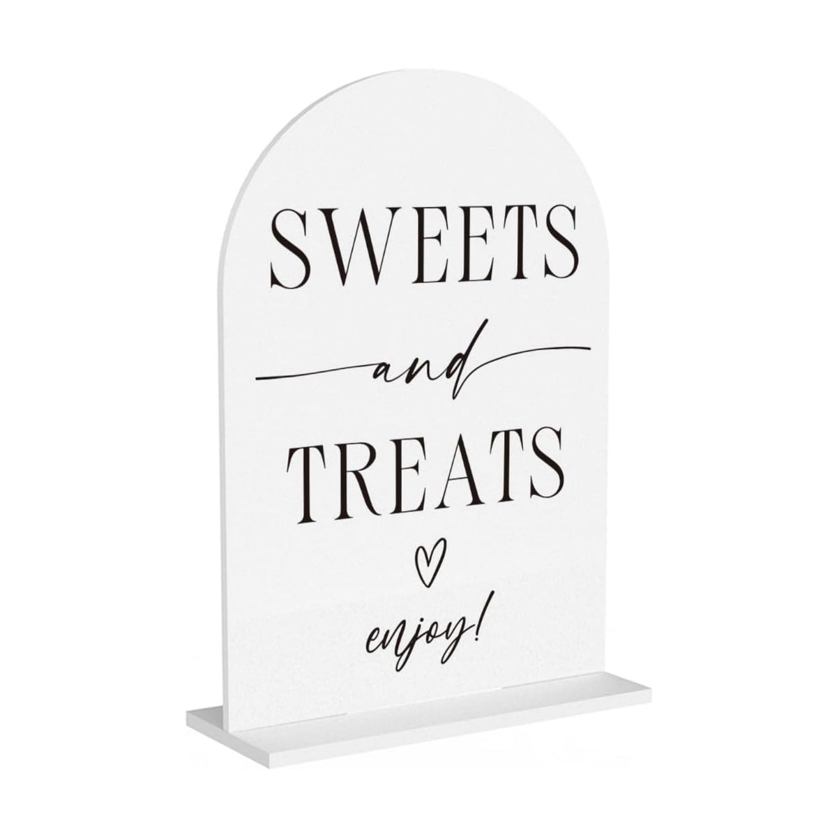 Sweet Treats Sign Candy Bar Snack Bar Dessert Table Sign for Wedding Engagement Bridal Shower Baby Shower Ceremony Reception Event Party Acrylic Decor 5"x7"