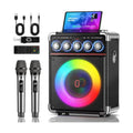 200W Karaoke Machine with Premium Wood Cabinet for Powerful Sound