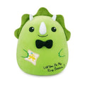 Ring Bearer Triceratops Stuffed Animal - Will You Be My Ring Bearer