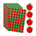 JULBEAR 300Pcs Back to School Apples Foam Stickers for Kids Reward Chart