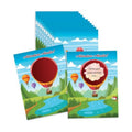 Make Your Own DIY Scratch Off Cards 20 Pack 3 in 4 in Note Cards and Stickers Adventure Awaits Hot Air Balloon 20 pack