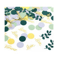 100 PCS Greenery Wedding Table Confetti with Gold Love Forever Letters
