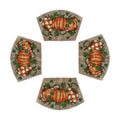 Artoid Mode Pumpkins Vine Fall Wedge Placemats Set of 4-12 x 18 Inch