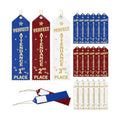 Thiccywoov 90 Pcs Perfect Attendance Ribbons for 1st, 2nd, 3rd Place, 8" x 2" Perfect Attendance Award Ribbons with Event Card and String for Competition Contests School Office Team Contest Ornaments