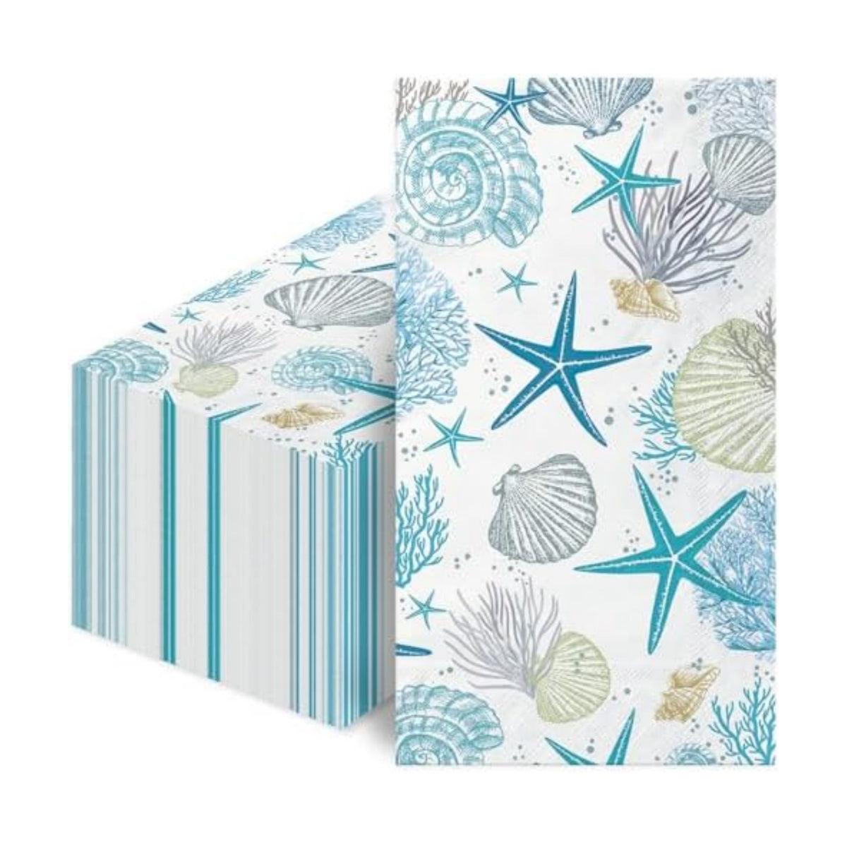100 Pcs Coastal Beach Paper Napkins