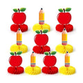 10Pcs Back to School Table Decorations, Pencil Honeycomb Decor