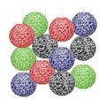 Baquler 12 Pcs Composition Notebook Hanging Lanterns Decoration, Multicolor
