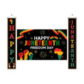 3Pcs Juneteenth Decoration Outdoor Happy Juneteenth Banner, June 19th Independence Day Freedom Day Backdrop, African Afro American Festival Celebration Supplies