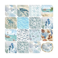 Yexiya 36 Sheet 6 Style Coastal Ocean Paper Napkins for Decoupage