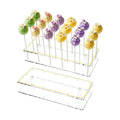 2-Pack Cake Pop Stand for Drying，Acrylic Clear Lollipop Holder Stand，18 Holes Cake Pop Stand Display Lollipop Display for Various Party Activities