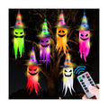 Remote Control 6 PCS Halloween Hanging Ghosts Outdoor Decor with Lights