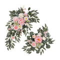 2 Pcs Wedding Arch Decorations, Pink Arch Flowers Swag Peony