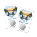 TOUNER 50Pcs Lake Retirement Party Scratch Off Game Cards, Lake Theme Retirement Scratch Cards for Moving Away Farewell Leaving Goodby Activity Birthday Party Family Gathering Raffle Tickets