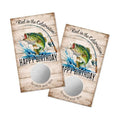 TOUNER 50Pcs Fishing Birthday Scratch Off Game Cards, Fishing Scratch Cards for Father's Day Family Gathering Birthday Summer Barbecue Retirement Party Lottery Prize Raffle Tickets Business Promotion