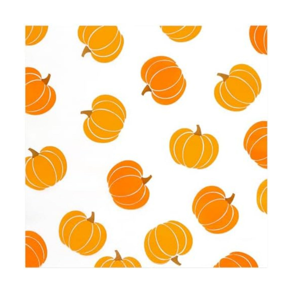 100Pcs Fall Pumpkins Paper Napkins 6.5in Orange Disposable Party Hand Towel