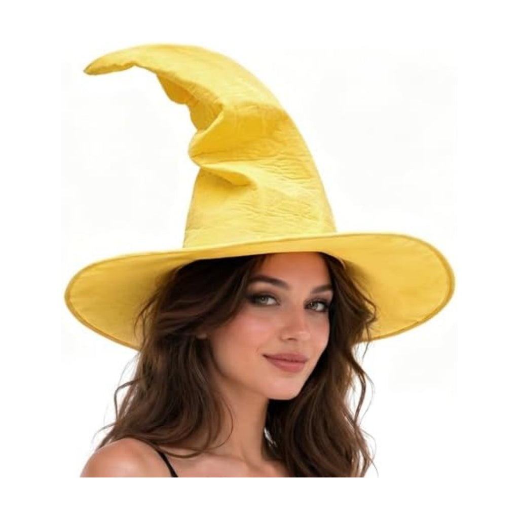 HOMELEX Adult Witch Hat, Tattered Lace Costume Hat for Halloween
